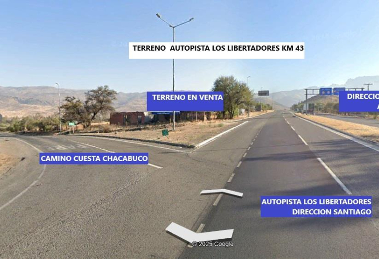 VENTA DE TERRENO AUTOPISTA LOS LIBERTADORES